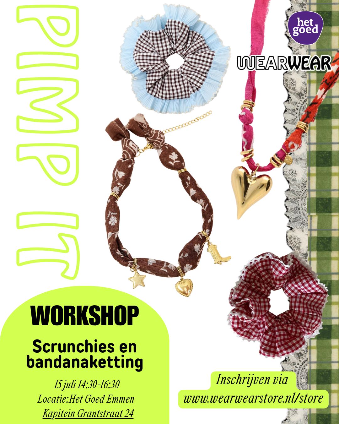 PIMP IT: Scrunchies en Bandanakettingen